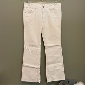 AE White Bootcut Flare Jeans